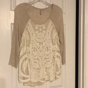 Taupe blouse